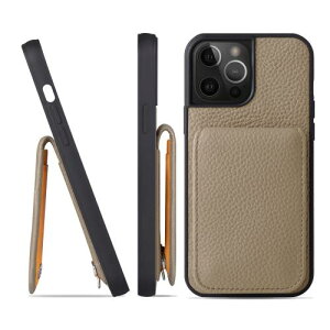 HANATORA iPhone15ProMax �P�[�X �o���p�[�^ �{�v �X�}�z�P�[�X �X�}�z �J�[�h�|�P�b�g �X�^���h �V�����_�[�X�g���b�v �t�� �V�������N�J�[�t���U�[ �M�t�g �O���[�W�� SCPG-15ProMax-Grege