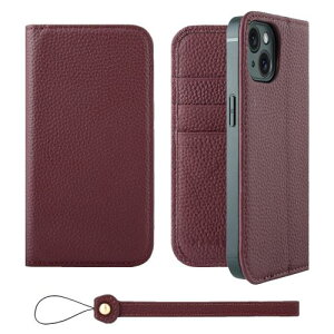 HANATORA iPhone15 �P�[�X �蒠�^ �{�v �X�}�z�P�[�X �X�}�z �X�^���h �X�g���b�v �t�� �V�������N�J�[�t���U�[ �M�t�g �x���g�Ȃ� �}�O�l�b�g�Ȃ� ���C�� H0XA-15-Wine