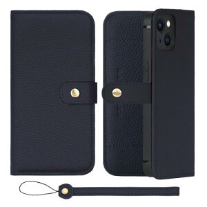 HANATORA iPhone15 �P�[�X �蒠�^ �{�v �X�}�z�P�[�X �X�}�z �X�^���h �X�g���b�v �t�� �V�������N�J�[�t���U�[ �M�t�g �x���g���� �}�O�l�b�g�Ȃ� �l�C�r�[ H1SPB-15-Navy