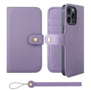 HANATORA iPhone15ProMax �P�[�X �蒠�^ �{�v �X�}�z�P�[�X �X�}�z �X�^���h �X�g���b�v �t�� �V�������N�J�[�t���U�[ �M�t�g �x���g���� �}�O�l�b�g�Ȃ� �p�[�v�� H0XB-15ProMax-Purple
