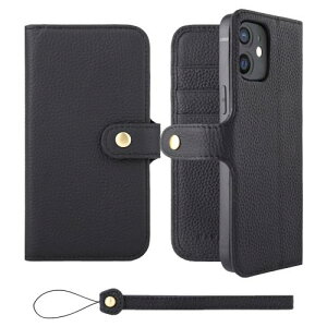 HANATORA iPhone12mini P[X 蒠^ {v X}zP[X X}z X^h Xgbv t VNJ[tU[ Mtg xg }OlbgȂ ubN H0XB-12mini-Black