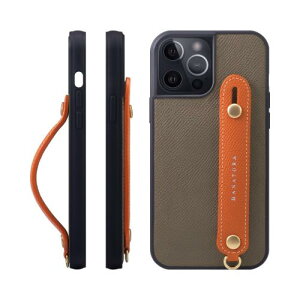 HANATORA iPhone15ProMax �P�[�X �{�v �ϏՌ� �w�ʃx���g �X�}�z�P�[�X �X�}�z �X�^���h�@�\ �l�b�N �X�g���b�v �t�� �G���{�X���U�[ �M�t�g �}�O�l�b�g�Ȃ� �g�[�v+�I�����W NGH-15ProMax-Taupe-OG