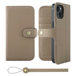 HANATORA iPhone15 �P�[�X �蒠�^ �{�v �X�}�z�P�[�X �X�}�z �X�^���h �X�g���b�v �t�� �V�������N�J�[�t���U�[ �M�t�g �x���g���� �}�O�l�b�g�Ȃ� �O���[�W�� H0XB-15-Grege