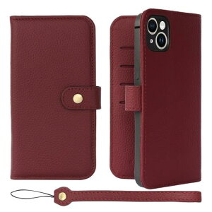 [HANATORA] iPhone14Plus P[X 蒠^ {v VNJ[tU[ X}zP[X X^h@\ xg }OlbgȂ Cbh H0-14Plus-Wine