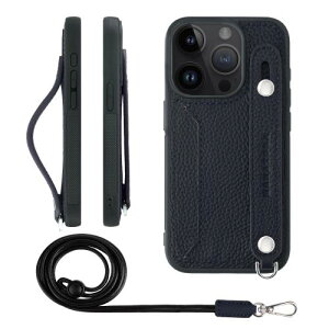 HANATORA iPhone15Pro �P�[�X �{�v �ϏՌ� �w�ʃx���g �X�g���b�v�����O �X�}�z�P�[�X �X�}�z �X�^���h�@�\ �l�b�N�X�g���b�v �t�� �J�[�h�|�P�b�g �V�������N���U�[ �M�t�g �l�C�r�[ CGHGZ-15Pro-Navy
