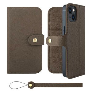 HANATORA iPhone14 P[X 蒠^ {v X}zP[X X}z X^h Xgbv t VNJ[tU[ Mtg xg }OlbgȂ g[v H0XB-14-Taupe