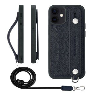 HANATORA iPhone12mini P[X {v ϏՌ wʃxg XgbvO X}zP[X X}z X^h@\ lbNXgbv t J[h|Pbg VNU[ Mtg lCr[ CGHGZ-12mini-Nav