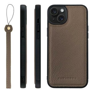 HANATORA iPhone15Plus �P�[�X �{�v �ϏՌ� �o���p�[�^ �X�}�z�P�[�X �X�}�z �X�g���b�v �t�� �V�������N���U�[ �M�t�g �g�[�v SPGGZ-15Plus-Taupe