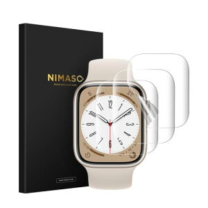 【3枚組】 NIMASO アップルウォッチ フィルム 41mm Apple Watch series 9 / 8 / 7 対応 保護フィルム NSW23L982