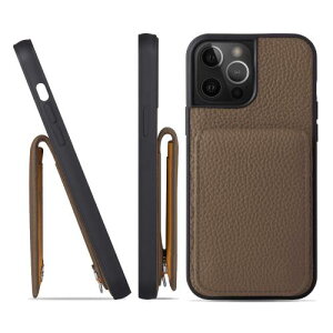 HANATORA iPhone15ProMax �P�[�X �o���p�[�^ �{�v �X�}�z�P�[�X �X�}�z �J�[�h�|�P�b�g �X�^���h �V�����_�[�X�g���b�v �t�� �V�������N�J�[�t���U�[ �M�t�g �g�[�v SCPG-15ProMax-Taupe