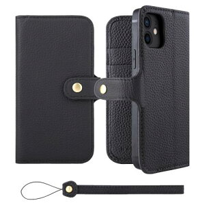 HANATORA iPhone12 P[X 蒠^ {v X}zP[X X}z X^h Xgbv t VNJ[tU[ Mtg xg }OlbgȂ ubN H0XB-12-Black