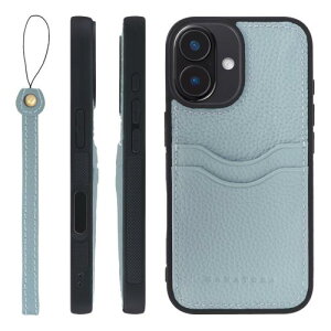 HANATORA iPhone16 �P�[�X �{�v �ϏՌ� �o���p�[�^ �X�}�z�P�[�X �X�}�z �X�g���b�v �t�� �V�������N���U�[ �M�t�g �u���[�O���[ CPGGZ-16-BlueGray