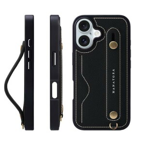 HANATORA iPhone16 P[X {v ϏՌ wʃxg J[h|Pbg X}zP[X X}z X^h@\ lbN Xgbv t G{XU[ Mtg }OlbgȂ ubN NCGH-16-Black