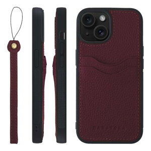 HANATORA iPhone15Plus �P�[�X �{�v �ϏՌ� �o���p�[�^ �X�}�z�P�[�X �X�}�z �X�g���b�v �t�� �V�������N���U�[ �M�t�g ���C�� CPGGZ-15Plus-Wine
