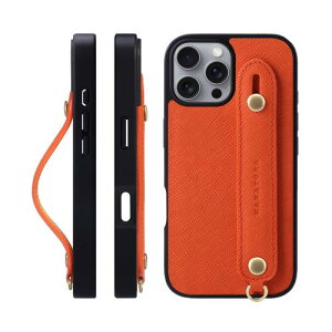 HANATORA iPhone16ProMax �P�[�X �{�v �ϏՌ� �w�ʃx���g �X�g���b�v�����O �X�}�z�P�[�X �X�}�z �X�^���h�@�\ �K���X�t�B���� �t�� �T�t�B�A�[�m ���U�[ �M�t�g �}�O�l�b�g�Ȃ� �I�����W XGH-16ProMax-