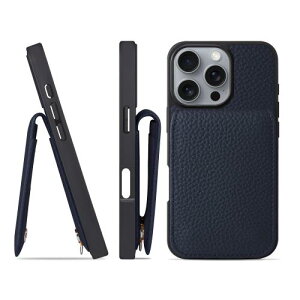 HANATORA iPhone16Pro �P�[�X �o���p�[�^ �{�v �X�}�z�P�[�X �X�}�z �J�[�h�|�P�b�g �X�^���h �V�����_�[�X�g���b�v �t�� �V�������N�J�[�t���U�[ �M�t�g �u���[�C���f�B�S SCPG-16Pro-BlueIndigo