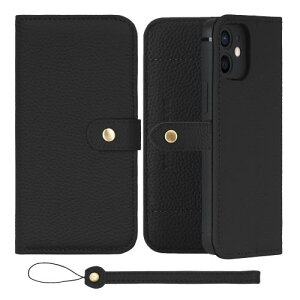 HANATORA iPhone12 P[X 蒠^ {v X}zP[X X}z X^h Xgbv t VNJ[tU[ Mtg xg }OlbgȂ ubN H1SPB-12-Black