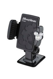 ナポレックス(Napolex) スマホホルダー ミッキーのアイコン向き調整可 簡単取付 抗菌仕様 大型スマホ対応(MAX90mm) 360度調整可 粘着シート ソフト素材で収納物を傷つけない カーアクセサリー カー用品 ディズニー ミッキーマウス WD-311