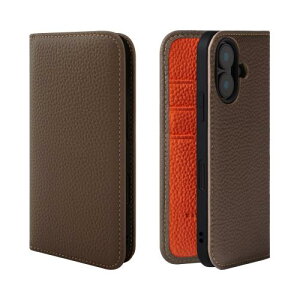 HANATORA iPhone16 �P�[�X �蒠�^ �{�v �X�}�z�P�[�X �X�}�z �X�^���h �R�[�h�z���_�[ �t�� �V�������N�J�[�t���U�[ �M�t�g �}�O�l�b�g�Ȃ� �g�[�v + �I�����W PH-16-Taupe-OG