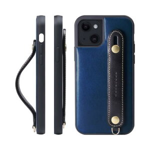 HANATORA iPhone15 �P�[�X �{�v �ϏՌ� �w�ʃx���g �X�g���b�v�����O �X�}�z�P�[�X �X�}�z �X�^���h�@�\ �l�b�N�X�g���b�v �t�� �C�^���A�����U�[ �M�t�g �}�O�l�b�g�Ȃ� �u���[+�u���b�N TGH-15-Blu