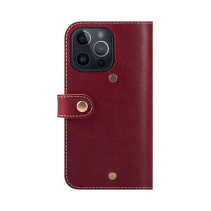 HANATORA iPhone15Pro �P�[�X �蒠�^ �{�v �X�}�z�P�[�X �X�}�z �X�^���h �X�g���b�v �t�� �C�^���A�����U�[ �M�t�g �}�O�l�b�g�Ȃ� ���b�h PN-15Pro-DarkRed