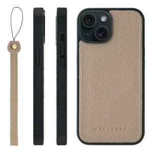 HANATORA iPhone15 �P�[�X ���͋��� MagSafe �Ή� �{�v �ϏՌ� �o���p�[�^ �X�}�z�P�[�X �X�}�z �X�g���b�v �t�� �V�������N���U�[ �M�t�g �}�O�Z�[�t�Ή� �O���[�W�� UMSGZ-15-Grege