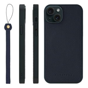 HANATORA iPhone15Plus �P�[�X ���͋��� MagSafe �Ή� �{�v �ϏՌ� �o���p�[�^ �X�}�z�P�[�X �X�}�z �X�g���b�v �t�� �V�������N���U�[ �M�t�g �}�O�Z�[�t�Ή� �l�C�r�[ UMSGZ-15Plus-Navy