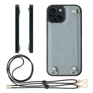 HANATORA iPhone15 �P�[�X MagSafe �Ή� �{�v �ϏՌ� �o���p�[�^ �X�}�z�P�[�X �X�}�z �L�[�����O�t�� �V�����_�[�X�g���b�v�t�� �V�������N���U�[ �M�t�g �}�O�Z�[�t�Ή� �u���[�O���[ D3GZ-15-BlueGray