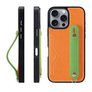 HANATORA iPhone16ProMax �P�[�X �{�v �ϏՌ� �w�ʃx���g �J�[�h�|�P�b�g �X�}�z�P�[�X �X�}�z �X�^���h�@�\ �l�b�N �X�g���b�v �t�� �G���{�X���U�[ �M�t�g �}�O�l�b�g�Ȃ� �I�����W+�O���[�� NCGH-1