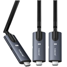 ワイヤレス HDMI 送受信機セット 無線 1×送信機+2×受信機 小型 受信機4台増設可能 拡張モード対応 HDMI 無線化 1080P/5Ghz/200m安定転送距離 映像音声同期出力 ストリーミングメディア日本技適認証済アルミニウム合金