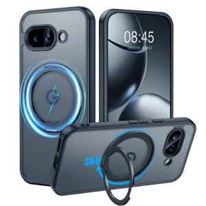 ČRMILKiEMagsafeΉGoogle Pixel 9a p P[X MagSafeΉ O 360°]X^h@\ cΉ  ΂ݖh~ CX[d Yی ϏՌ g