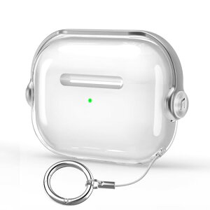 HEIGKOIK AirPods Pro2 �P�[�X �N���A AirPods Pro ��2/1���� �P�[�X 2023/2022/2019 �p TPU �ی�P�[�X ���b�N�t�� LED�� �ϏՌ� �����ق��Ղ�2�P�[�X ���C�����X�[�d�Ή� �J���r�i�t�� �X�^���h�@�\�t��