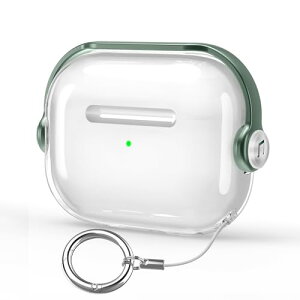 HEIGKOIK AirPods Pro2 �P�[�X �N���A AirPods Pro ��2/1���� �P�[�X 2023/2022/2019 �p TPU �ی�P�[�X ���b�N�t�� LED�� �ϏՌ� �����ق��Ղ�2�P�[�X ���C�����X�[�d�Ή� �J���r�i�t�� �X�^���h�@�\�t��
