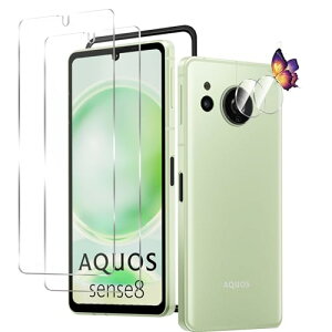 2+2���Z�b�gUNEED AQUOS sense8 �p�̃K���X�t�B�����i2���j+�J�����t�B�����i2���jSH-54D/SHG11 �p�� �t�C���� �����t���ی�t�B���� �����^�b�`�\�t��/�C�A�[��/�P�[�X�Ɗ�����/�d�x9H/��U�h�~/�w