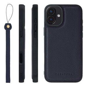 HANATORA iPhone16Plus �P�[�X �{�v �ϏՌ� �o���p�[�^ �X�}�z�P�[�X �X�}�z �X�g���b�v �t�� �V�������N���U�[ �M�t�g �l�C�r�[ SPGGZ-16Plus-Navy