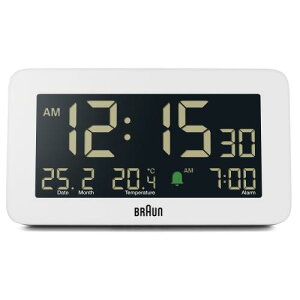 BRAUN/uE uv fW^ A[NbN zCg BC10W Digital Alarm Table Clock White KAi