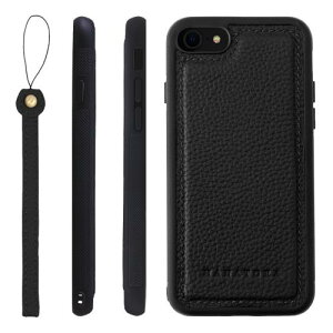 HANATORA iPhone8 7 SE3 SE2 (3 2) P[X {v ϏՌ op[^ X}zP[X X}z Xgbv t VNU[ Mtg ubN SPGGZ-8SE-Black