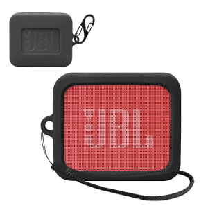 For JBL GO Essential �P�[�X [HVUYAL]�V���R���� �y�� �L�Y�h�~ �h�o �����ɂ��� �_�炩�ȃV���J�Q�� �Ռ� �z�� JBL GO Essential �J�o�[ �����h�~�ی�(�u���b�N)