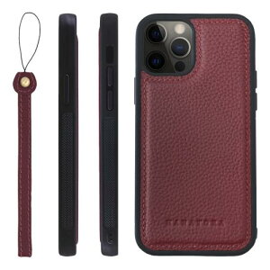 HANATORA iPhone12 12Pro �P�[�X �{�v �ϏՌ� �o���p�[�^ �X�}�z�P�[�X �X�}�z �X�g���b�v �t�� �V�������N���U�[ �M�t�g ���C�� SPGGZ-12Pro-Wine