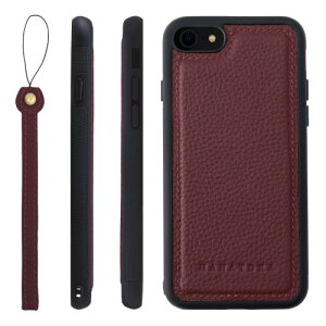 HANATORA iPhone8 7 SE3 SE2 (��3���� ��2����) �P�[�X �{�v �ϏՌ� �o���p�[�^ �X�}�z�P�[�X �X�}�z �X�g���b�v �t�� �V�������N���U�[ �M�t�g ���C�� SPGGZ-8SE-Wine