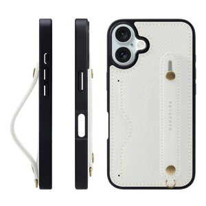 HANATORA iPhone16Plus �P�[�X �{�v �ϏՌ� �w�ʃx���g �J�[�h�|�P�b�g �X�}�z�P�[�X �X�}�z �X�^���h�@�\ �l�b�N �X�g���b�v �t�� �G���{�X���U�[ �M�t�g �}�O�l�b�g�Ȃ� �z���C�g NCGH-16Plus-White