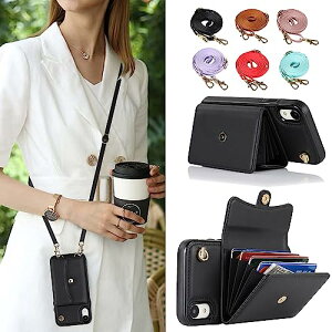 Cavor iPhone XR�X�}�z �P�[�X �蒠�^ iPhone XR�V�����_�[ �P�[�X ���|�� �񂩂� �΂߂��� �V�����_�[ �P�[�X iPhone10R�蒠�^ �P�[�X �A�C�z��XR�P�[�X�J�[�h���[RF