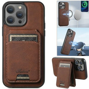 JCGOOD iPhone 15 Pro Max ケース MagSafe対応 いphone15 Pro Max ケース 背面magsafe カード ケース付き 分離式 マグセーフ ワイヤレス充電対応 カード収納 アイフォン15 プロマックス カバー スタンド機能