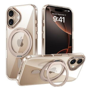 iPhone 16 Plus Kp P[X MagsafeΉ ACtH16vX Jo[ 360°]X^h Uovon X}zP[X ACz 16plus gуP[X CX[d ԍڃz_[ Ή Xgbvt  w