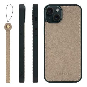 HANATORA iPhone15Plus �P�[�X ���͋��� MagSafe �Ή� �{�v �ϏՌ� �o���p�[�^ �X�}�z�P�[�X �X�}�z �X�g���b�v �t�� �V�������N���U�[ �M�t�g �}�O�Z�[�t�Ή� �O���[�W�� UMSGZ-15Plus-Grege