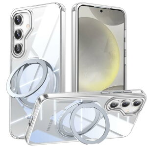 Galaxy S25 �p �P�[�X Magsafe�Ή� �M�����N�V�[s25 / SC-51F / SCG31 �J�o�[ 360°��]�X�^���h Uovon �X�}�z�P�[�X �g�уP�[�X ���C�����X�[�d �ԍڃz���_�[ �Ή� �X�g���b�v���t�� �w��h�~ ��?�h�~ �E 