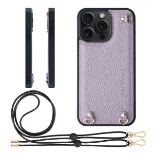 HANATORA iPhone15Promax �P�[�X MagSafe �Ή� �{�v �ϏՌ� �o���p�[�^ �X�}�z�P�[�X �X�}�z �V�����_�[�X�g���b�v �t�� �V�������N���U�[ �M�t�g �}�O�Z�[�t�Ή� �p�[�v�� D3GZ-15Promax-Purple