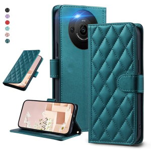 UnivoColors SHARP AQUOS R8 pro SH-51D �L���e�B���O���U�[�� �蒠�^�P�[�X �G���K���g ����PU �}�O�l�b�g�J�� �J�[�h���[�@�\ �X�^���h�@�\ �t���S�ʕی� �����Y�ی� �X�g���b�v�t��(�O���[��)