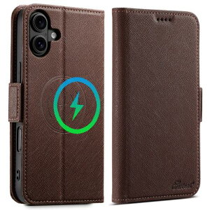 JCGOOD iPhone 16 Plus ケース 手帳型 MagSafe対応 いphone 16 Plus ケース 手帳 マグセーフ ワイヤレス充電 対応 カード収納 カード入れ スタンド機能 マグネット式 革 レザー 財布型 スマホケース 軽量