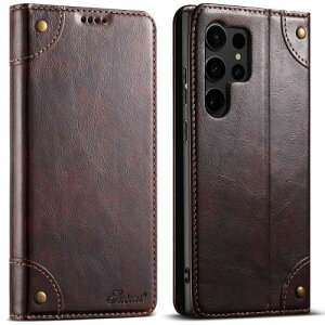 JCGOOD Samsung Galaxy S25 Ultra �P�[�X �蒠�^ �J�[�h���[ �M�����N�V�[ S25 �E���g�� �J�o�[ �蒠 �J�[�h���� ���z�^ �X�^���h�@�\ �}�O�l�b�g�� �{�v ���U�[ �X�}�z�P�[�X �y�� ���^ �h�o �ϏՌ� ��
